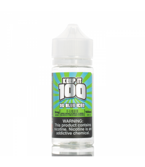 OG Blue ICED - Keep It 100 E-Liquid - 100mL