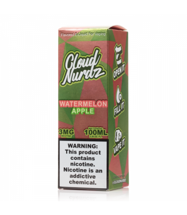 Watermelon Apple - Cloud Nurdz E-Liquid - 100mL