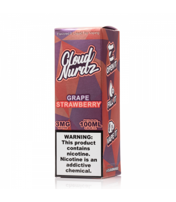 Grape Strawberry - Cloud Nurdz E-Liquid - 100mL