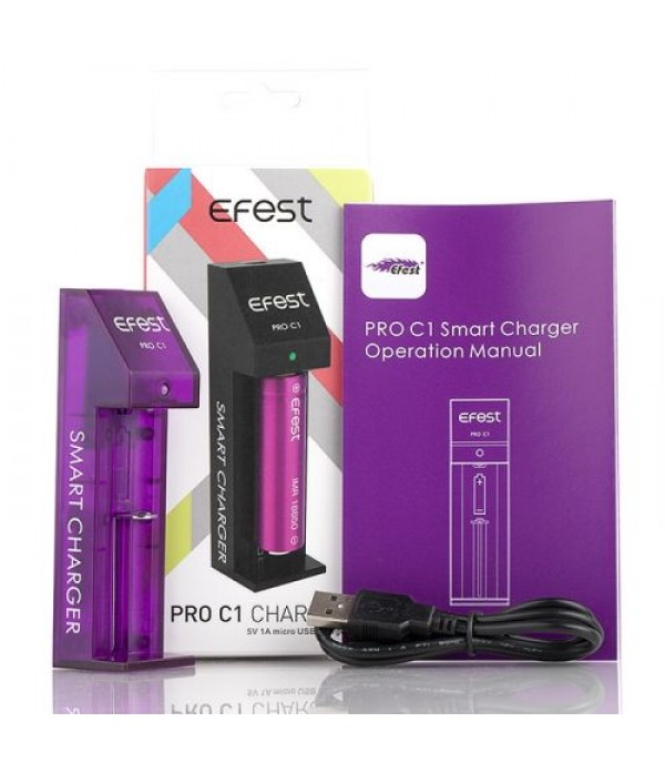 Efest PRO C1 1-Bay Smart Battery Charger