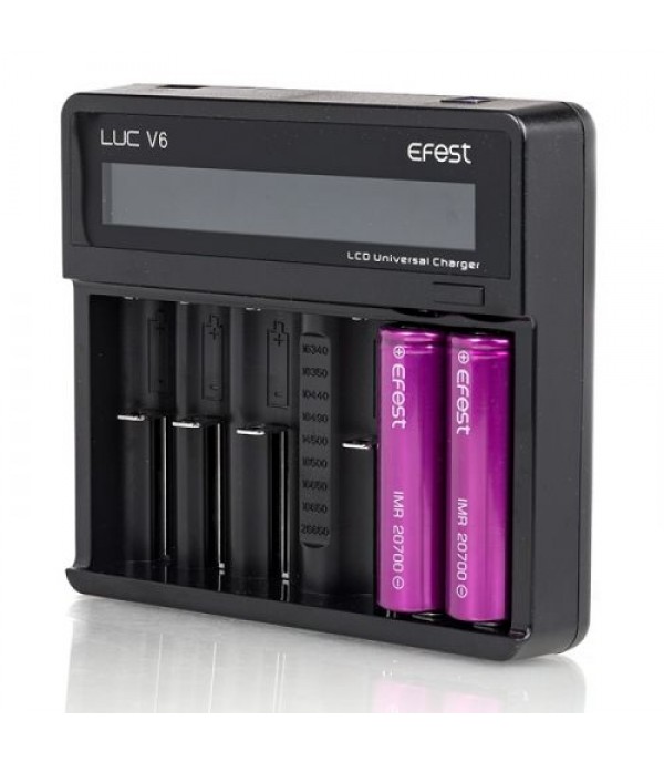 Efest LUC V6 6-Bay LCD Universal Charger