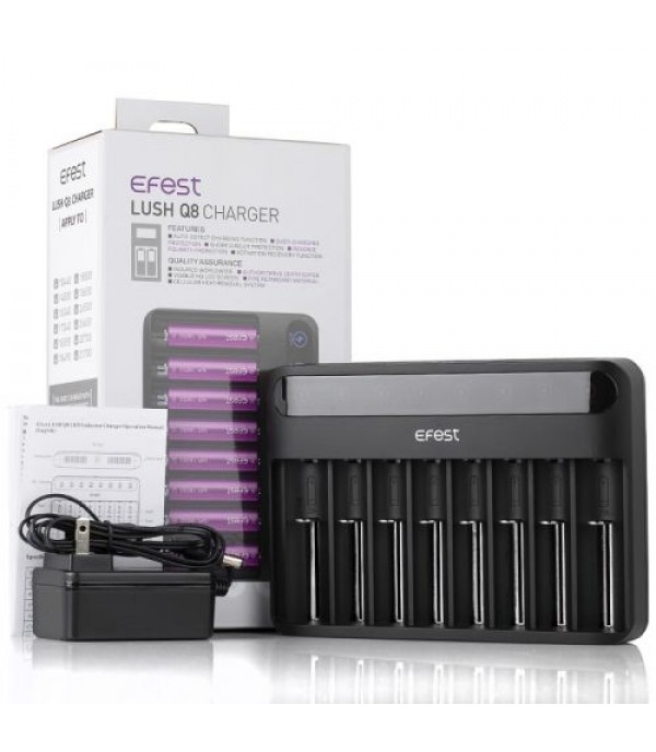 Efest LUSH Q8 8 Bay Intelligent Battery Charger