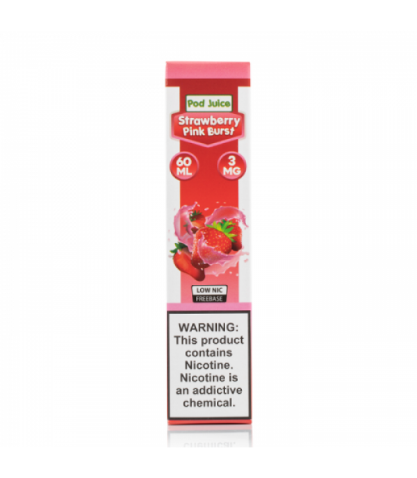 Strawberry Pink Burst - Pod Juice E-Liquid - 60mL